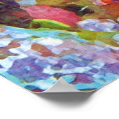 Beautiful Watercolor Mandarinfish Design  ポスター (角)