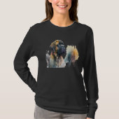 Beautiful Watercolor Mastiff Portrait Tシャツ (正面)
