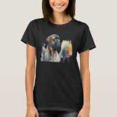 Beautiful Watercolor Mastiff Portrait Tシャツ (正面)