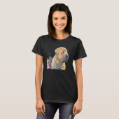 Beautiful Watercolor Shar Pei Portrait Tシャツ (正面フル)