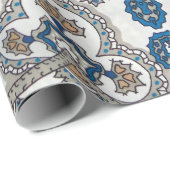 Beautiful white and blue arabesque, islamic patter ラッピングペーパー (ロールコーナー)