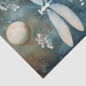 Beautiful White Dragonfly Cyanotype Printing 薄葉紙 (詳細)