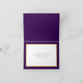 Beautiful White Flowers Floral Bouquet Thank You カード (内部)