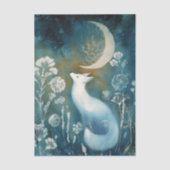 Beautiful White Fox Cyanotype Printing 薄葉紙 (正面)