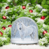 Beautiful White Horse Snow Christmas Holiday (クリスマス)