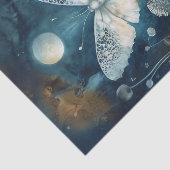 Beautiful White Moth Cyanotype Printing 薄葉紙 (詳細)