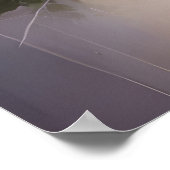 Beautiful White & Pink Peonies Watercolor Painting ポスター (角)