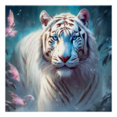 Beautiful White tiger ポスター (正面)