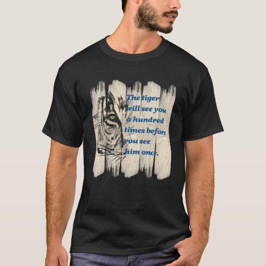 Beautiful Wild Cat Quote Graphic Idea Tシャツ (正面)