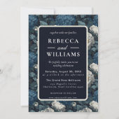 Beautiful Wildflower Peonies Flower  Fall Wedding  招待状 (正面)