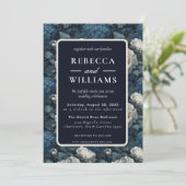 Beautiful Wildflower Peonies Flower  Fall Wedding  招待状 (スタンド正面)