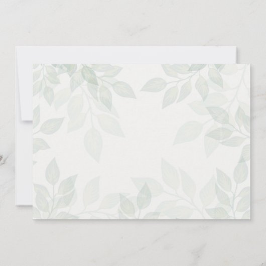 Beautiful Will Be My Godmother Photo 招待状 (裏面)