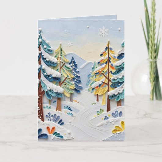 Beautiful Winder Scene | Enchanted Forest カード (正面)