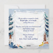 Beautiful Winder Scene | Enchanted Forest シーズンカード (裏面)