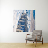 Beautiful winter landscape with snow covered trees タペストリー (インサイチュ(横))