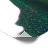 Beautiful Woman on a 40x40 Wall Poster ポスター (角)