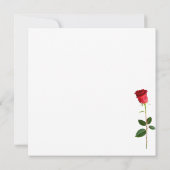 Beautiful Woman with Red Rose Blank (裏面)