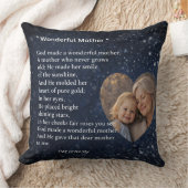 Beautiful “Wonderful Mother” Poem Cushion Gift クッション (ブランケット)