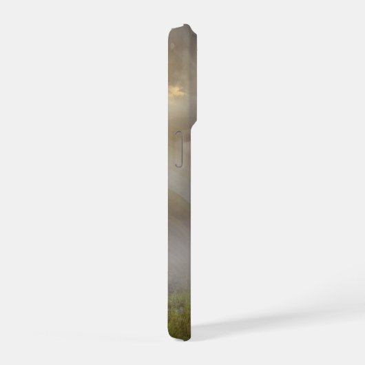 Beautiful Wooden Cross Scripture Personalized iPhoneケース (右側面)