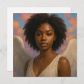 Beautiful Xmas angel card シーズンカード (正面/裏面)