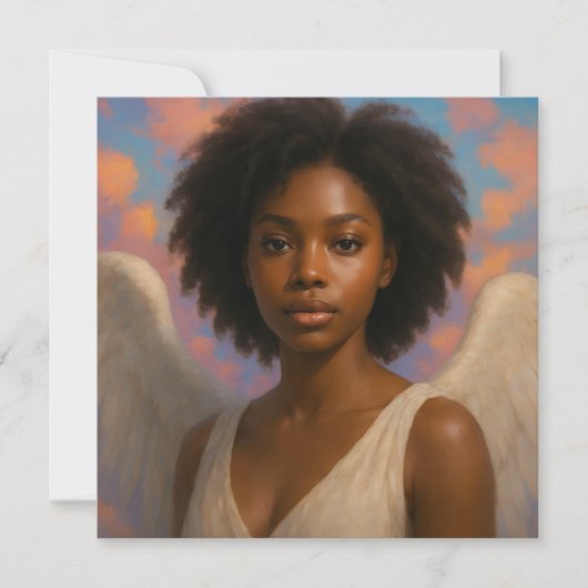 Beautiful Xmas angel card シーズンカード (正面)