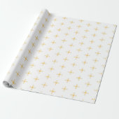Beautiful yellow floral wrapping paper ラッピングペーパー (アンロールド)