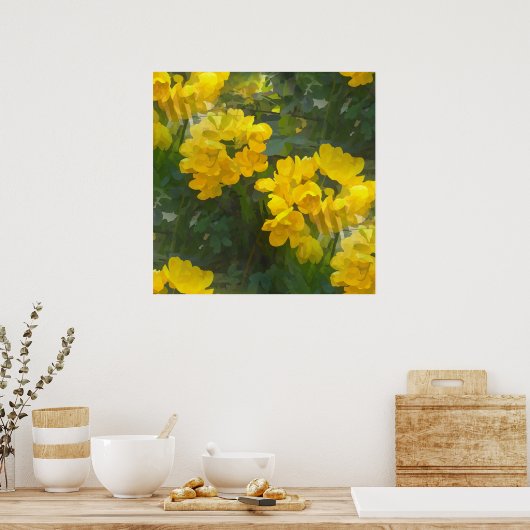 Beautiful yellow flowers ポスター (キッチン)