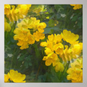 Beautiful yellow flowers ポスター (正面)