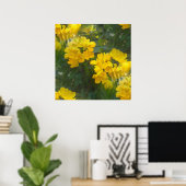Beautiful yellow flowers ポスター (ホームオフィス)