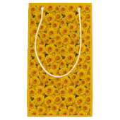 Beautiful Yellow Roses Gift Bag スモールペーパーバッグ (正面)