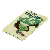 Beautiful Zealand Travelポスター マグネット (左側)