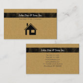 Beautifullの不動産ブローカーアイコン名刺 名刺 (正面/裏面)