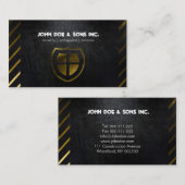 Beautifullの保証黒の金ゴールドアイコン名刺 名刺 (正面/裏面)