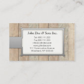 Beautifullの建築か大工仕事の名刺 名刺 (裏面)