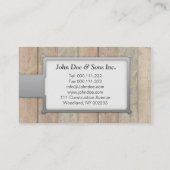 Beautifullの建築か大工仕事の名刺 名刺 (裏面)