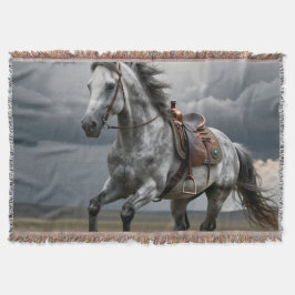 Beautifull, horse, nature, throw スローブランケット