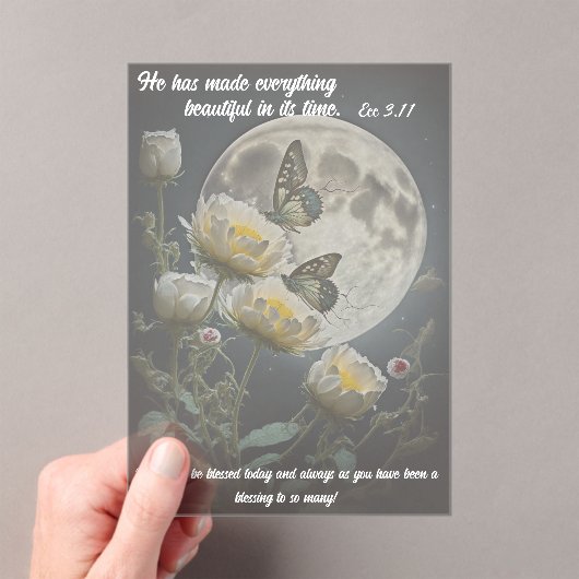 Beautifully and Wonderfully Made アクリル招待状 (インサイチュ (ポータブル))