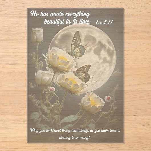 Beautifully and Wonderfully Made アクリル招待状 (正面)