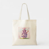 Beautifully Designed Cute Looking Witch in Pastel トートバッグ (裏面)