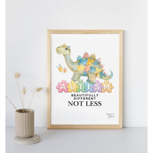Beautifully different not less | Autism poster  ポスター