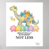 Beautifully different not less | Autism poster  ポスター (正面)
