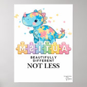 Beautifully different not less | Autism poster  ポスター (正面)