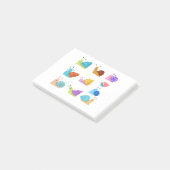 Beautifully Illustrated Snails Cartoon Snail Lover ポストイット (アングル)