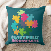 Beautifully Incomplete Colorful Puzzle Piece クッション (ブランケット)