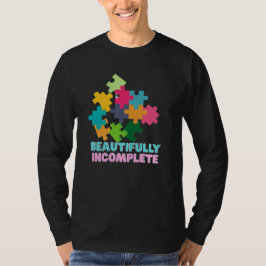 Beautifully Incomplete Colorful Puzzle Piece Tシャツ
