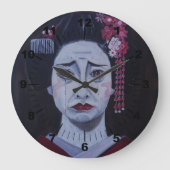 Beautifully Sad Painting by Alfred Fox ラージ壁時計 (正面)