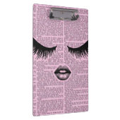 Beauty Aesthetic Pink Clipboard for Work & School クリップボード (右)