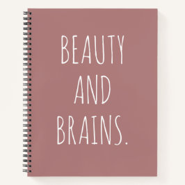 Beauty And Brains Spiral Notebook ノートブック