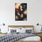 Beauty and Sorrow – A Portrait of Fragile Existenc キャンバスプリント (インサイチュ (寝室))