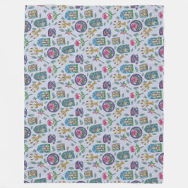 Beauty and the Beast Book Girl フリースブランケット